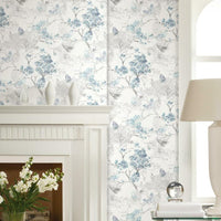 Spring Cherry Blossoms Peel and Stick Wallpaper Peel and Stick Wallpaper RoomMates   