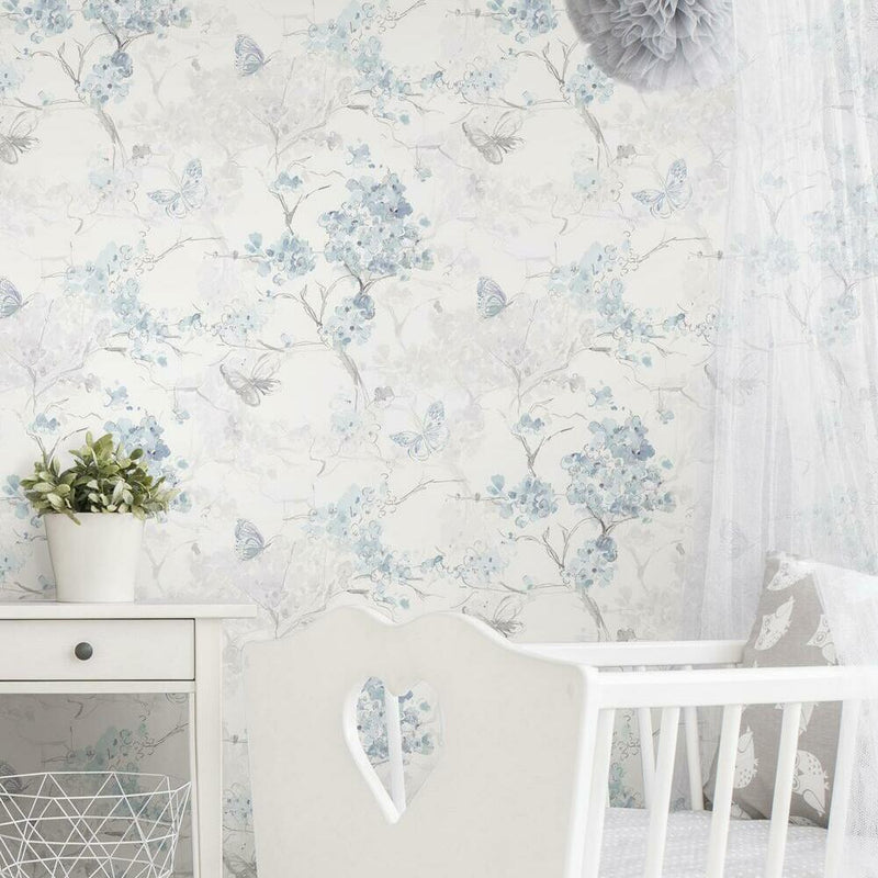 Spring Cherry Blossoms Peel and Stick Wallpaper Peel and Stick Wallpaper RoomMates   