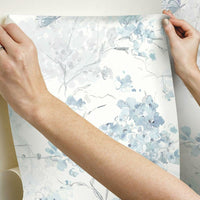 Spring Cherry Blossoms Peel and Stick Wallpaper Peel and Stick Wallpaper RoomMates   