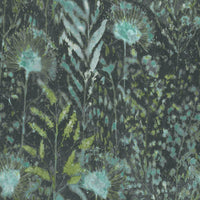 Dandelion Peel and Stick Wallpaper Peel and Stick Wallpaper RoomMates Roll Teal 