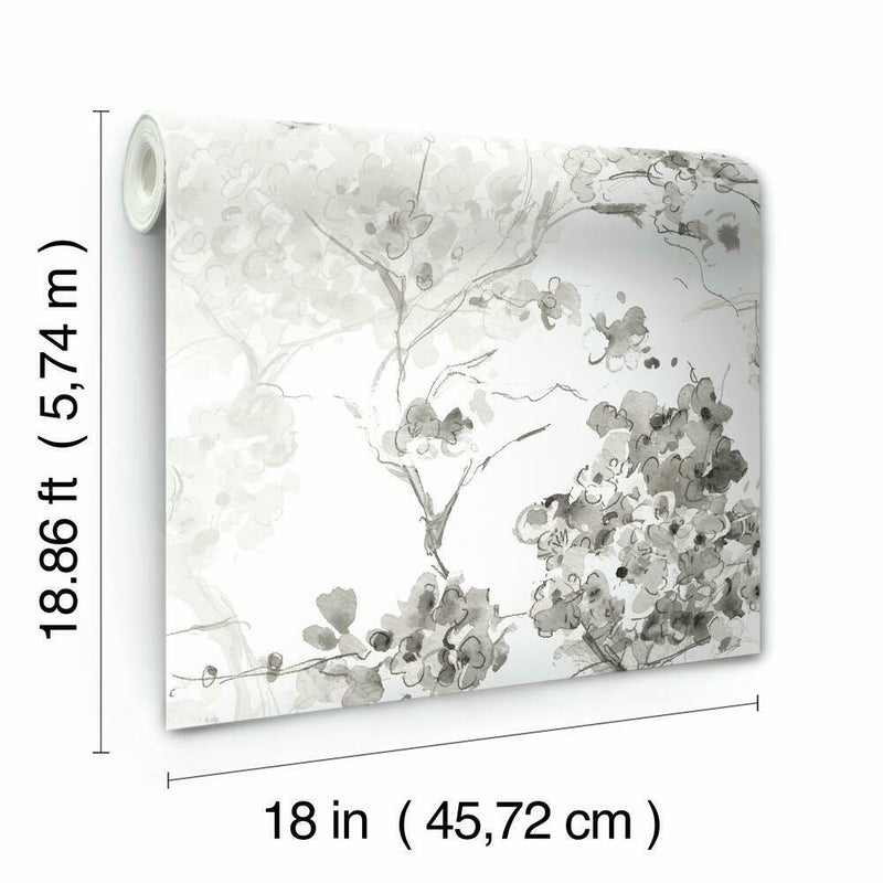 Spring Cherry Blossoms Peel and Stick Wallpaper Peel and Stick Wallpaper RoomMates   