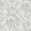 Vintage Batik Jungle Peel and Stick Wallpaper Peel and Stick Wallpaper RoomMates Roll Grey 