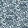 Vintage Batik Jungle Peel and Stick Wallpaper Peel and Stick Wallpaper RoomMates Roll Blue 