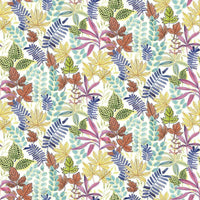 Watercolor Tropics Peel and Stick Wallpaper Peel and Stick Wallpaper RoomMates Roll Purple 