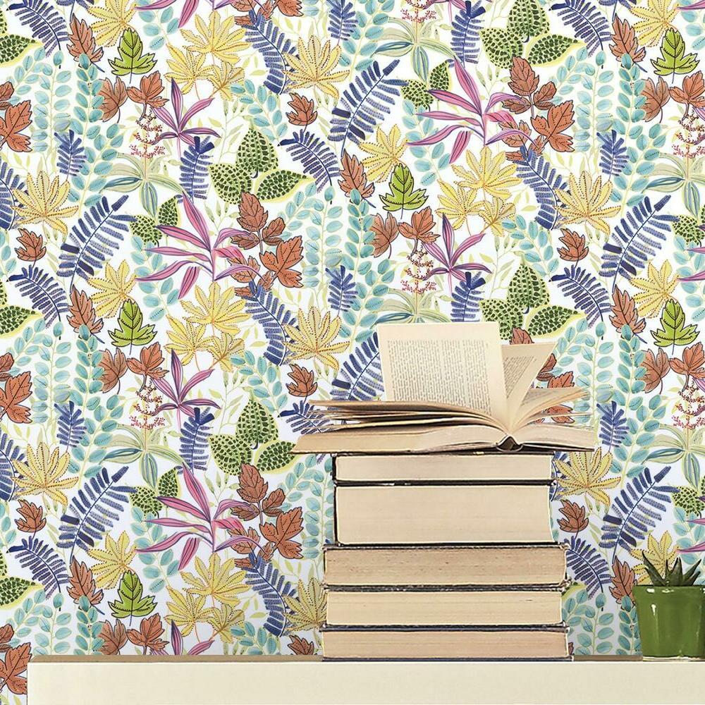 Watercolor Tropics Peel and Stick Wallpaper Peel and Stick Wallpaper RoomMates   