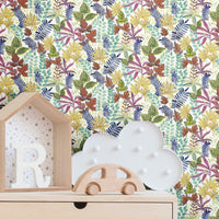 Watercolor Tropics Peel and Stick Wallpaper Peel and Stick Wallpaper RoomMates   