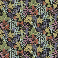 Watercolor Tropics Peel and Stick Wallpaper Peel and Stick Wallpaper RoomMates Roll Black 