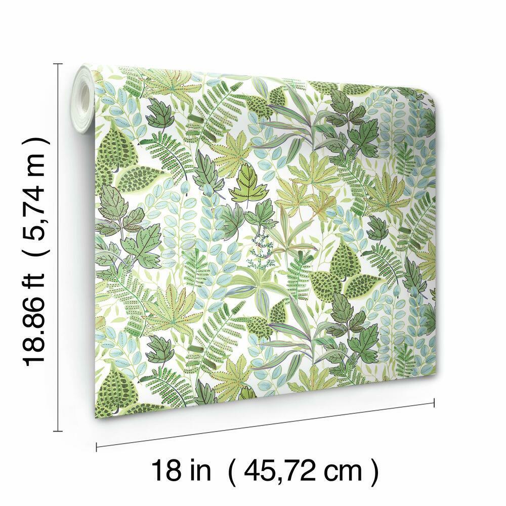 Watercolor Tropics Peel and Stick Wallpaper Peel and Stick Wallpaper RoomMates   