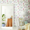 Modern Poppy Peel and Stick Wallpaper Peel and Stick Wallpaper RoomMates   