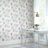 Modern Poppy Peel and Stick Wallpaper Peel and Stick Wallpaper RoomMates   