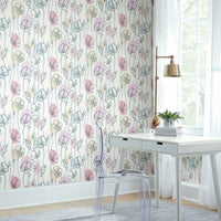 Modern Poppy Peel and Stick Wallpaper Peel and Stick Wallpaper RoomMates   