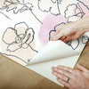 Modern Poppy Peel and Stick Wallpaper Peel and Stick Wallpaper RoomMates   