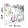 Modern Poppy Peel and Stick Wallpaper Peel and Stick Wallpaper RoomMates   