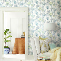 Modern Poppy Peel and Stick Wallpaper Peel and Stick Wallpaper RoomMates   