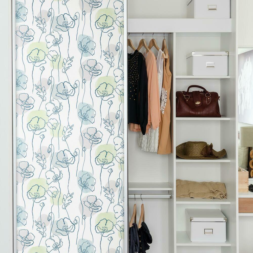 Modern Poppy Peel and Stick Wallpaper Peel and Stick Wallpaper RoomMates   