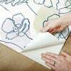 Modern Poppy Peel and Stick Wallpaper Peel and Stick Wallpaper RoomMates   