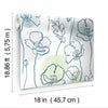 Modern Poppy Peel and Stick Wallpaper Peel and Stick Wallpaper RoomMates   