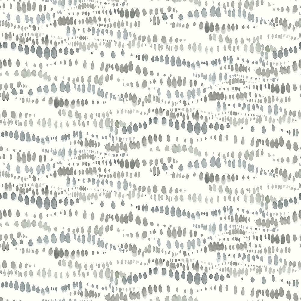 Dotted Line Peel and Stick Wallpaper Peel and Stick Wallpaper RoomMates Roll Grey 