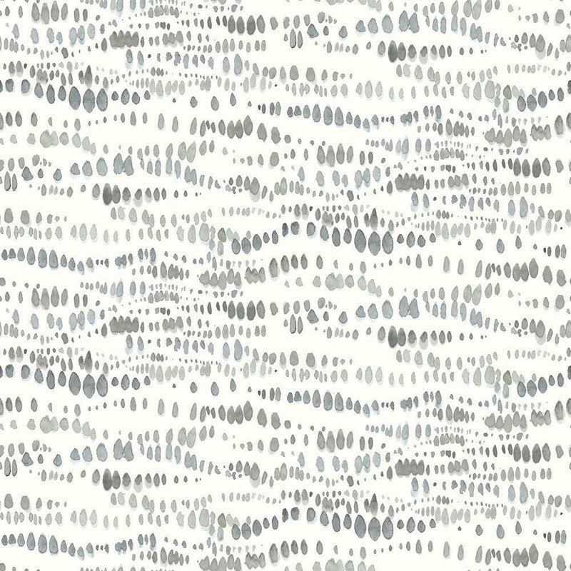Dotted Line Peel and Stick Wallpaper Peel and Stick Wallpaper RoomMates Roll Grey 