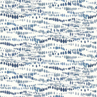 Dotted Line Peel and Stick Wallpaper Peel and Stick Wallpaper RoomMates Roll Navy 