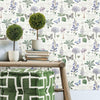 Butterfly Botanical Peel and Stick Wallpaper Peel and Stick Wallpaper RoomMates   