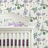 Butterfly Botanical Peel and Stick Wallpaper Peel and Stick Wallpaper RoomMates   