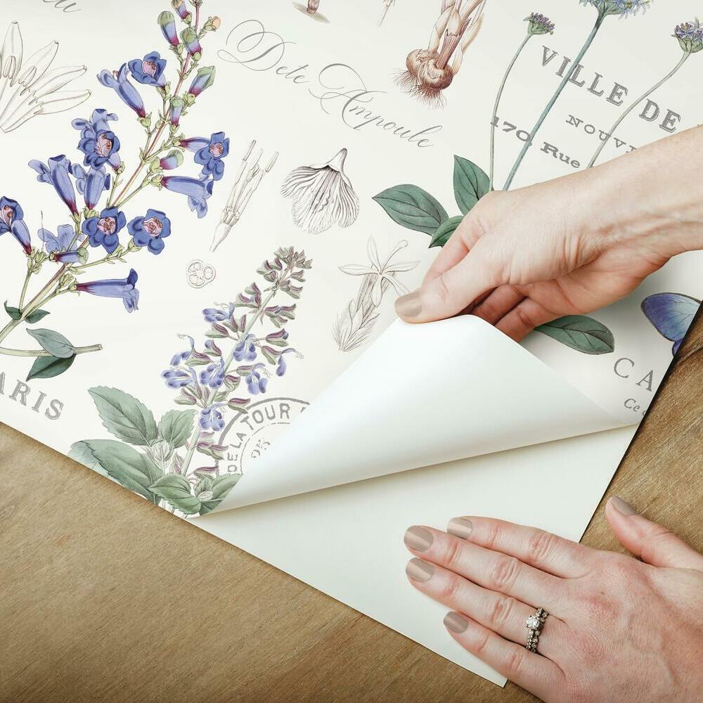 Butterfly Botanical Peel and Stick Wallpaper Peel and Stick Wallpaper RoomMates   