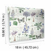 Butterfly Botanical Peel and Stick Wallpaper Peel and Stick Wallpaper RoomMates   