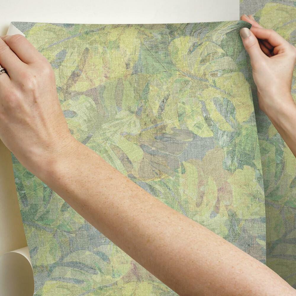 Jungle Leaf Canopy Peel and Stick Wallpaper Peel and Stick Wallpaper RoomMates   