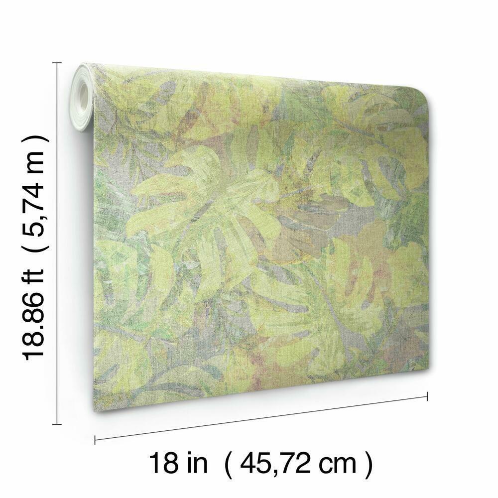 Jungle Leaf Canopy Peel and Stick Wallpaper Peel and Stick Wallpaper RoomMates   