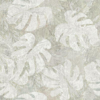 Jungle Leaf Canopy Peel and Stick Wallpaper Peel and Stick Wallpaper RoomMates Roll White 