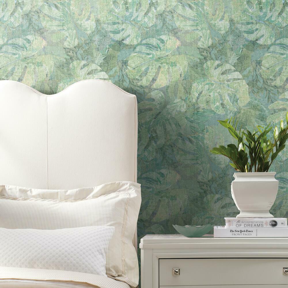 Jungle Leaf Canopy Peel and Stick Wallpaper Peel and Stick Wallpaper RoomMates   
