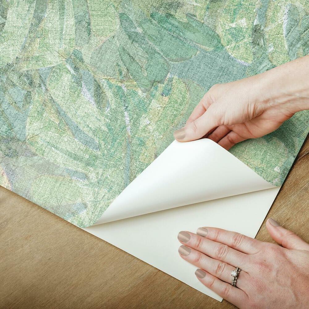 Jungle Leaf Canopy Peel and Stick Wallpaper Peel and Stick Wallpaper RoomMates   