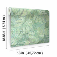 Jungle Leaf Canopy Peel and Stick Wallpaper Peel and Stick Wallpaper RoomMates   