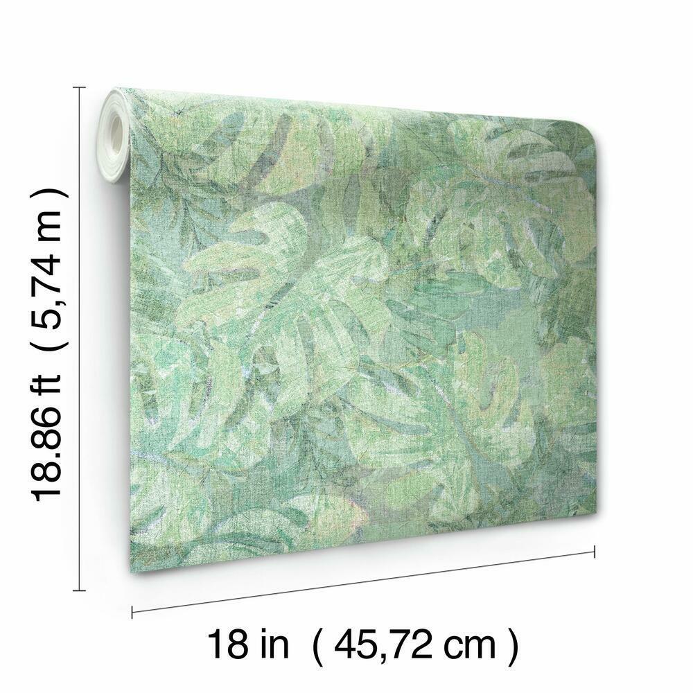 Jungle Leaf Canopy Peel and Stick Wallpaper Peel and Stick Wallpaper RoomMates   