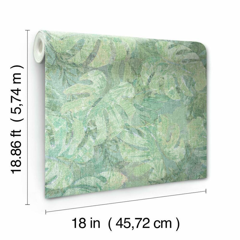 Jungle Leaf Canopy Peel and Stick Wallpaper Peel and Stick Wallpaper RoomMates   