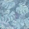 Jungle Leaf Canopy Peel and Stick Wallpaper Peel and Stick Wallpaper RoomMates Roll Blue 