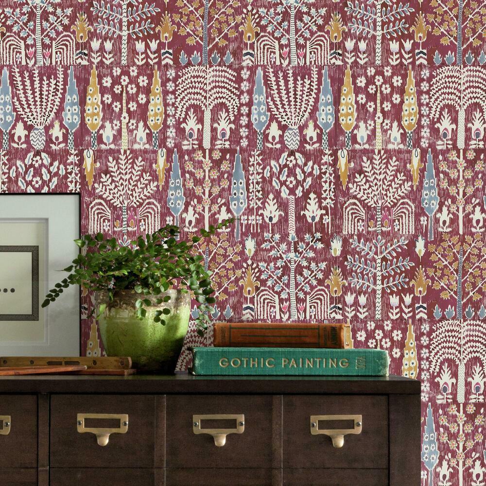Persian Ikat Peel and Stick Wallpaper Peel and Stick Wallpaper RoomMates   