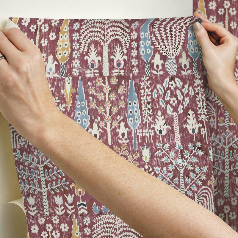 Persian Ikat Peel and Stick Wallpaper Peel and Stick Wallpaper RoomMates   