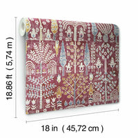 Persian Ikat Peel and Stick Wallpaper Peel and Stick Wallpaper RoomMates   