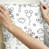 Disney Mickey Mouse Line Art Peel and Stick Wallpaper Peel and Stick Wallpaper RoomMates   