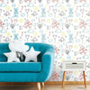 Disney Mickey Mouse Line Art Peel and Stick Wallpaper Peel and Stick Wallpaper RoomMates   
