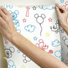 Disney Mickey Mouse Line Art Peel and Stick Wallpaper Peel and Stick Wallpaper RoomMates   