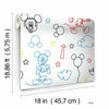 Disney Mickey Mouse Line Art Peel and Stick Wallpaper Peel and Stick Wallpaper RoomMates   