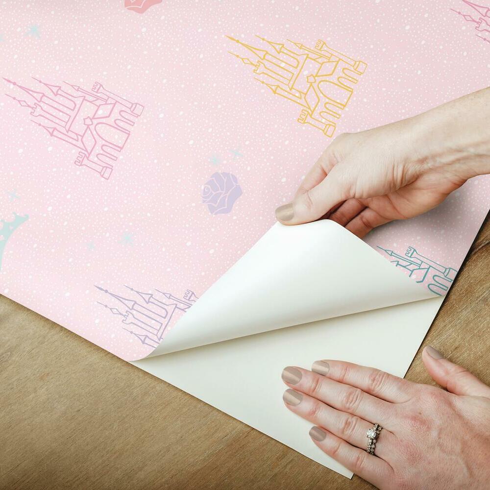 Disney Princess Castle Peel and Stick Wallpaper Peel and Stick Wallpaper RoomMates   