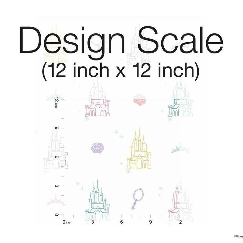 Disney Princess Castle Peel and Stick Wallpaper Peel and Stick Wallpaper RoomMates   