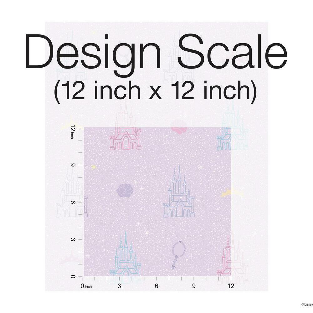 Disney Princess Castle Peel and Stick Wallpaper Peel and Stick Wallpaper RoomMates   