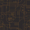 Star Wars R2D2 Geometric Peel and Stick Wallpaper Peel and Stick Wallpaper RoomMates Roll Black 