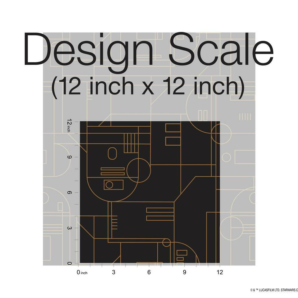 Star Wars R2D2 Geometric Peel and Stick Wallpaper Peel and Stick Wallpaper RoomMates   