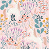 Clara Jean Unicorn Paradise Peel & Stick Wallpaper Peel and Stick Wallpaper RoomMates Roll Pink 